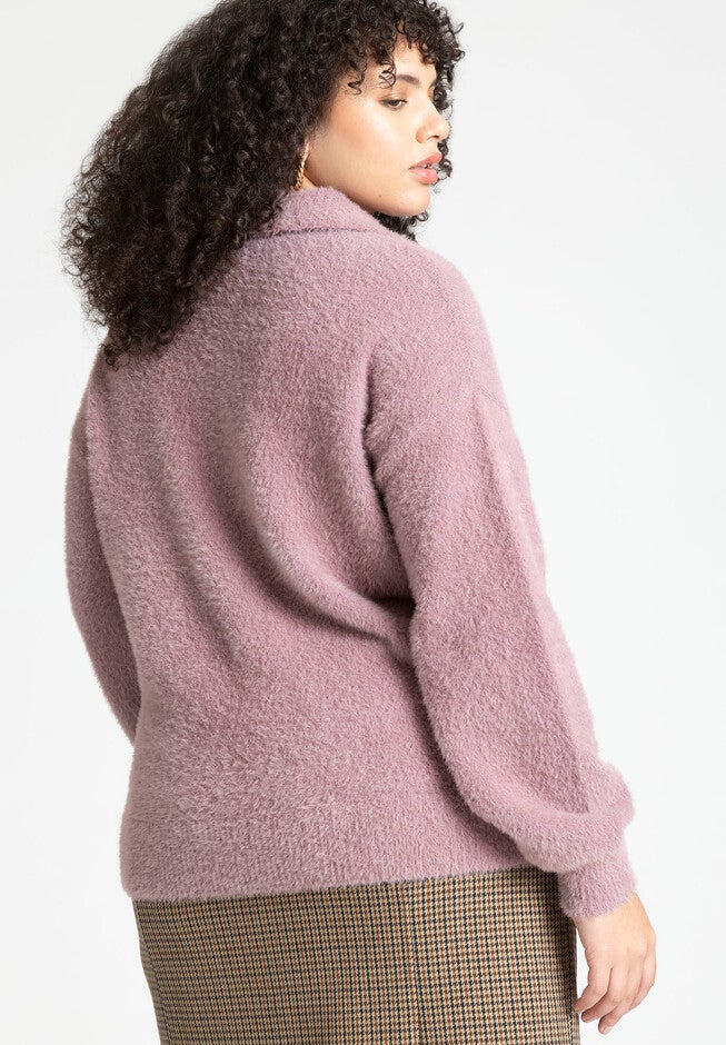 Wide Collar Relaxed Sweater, , on-hover image number null