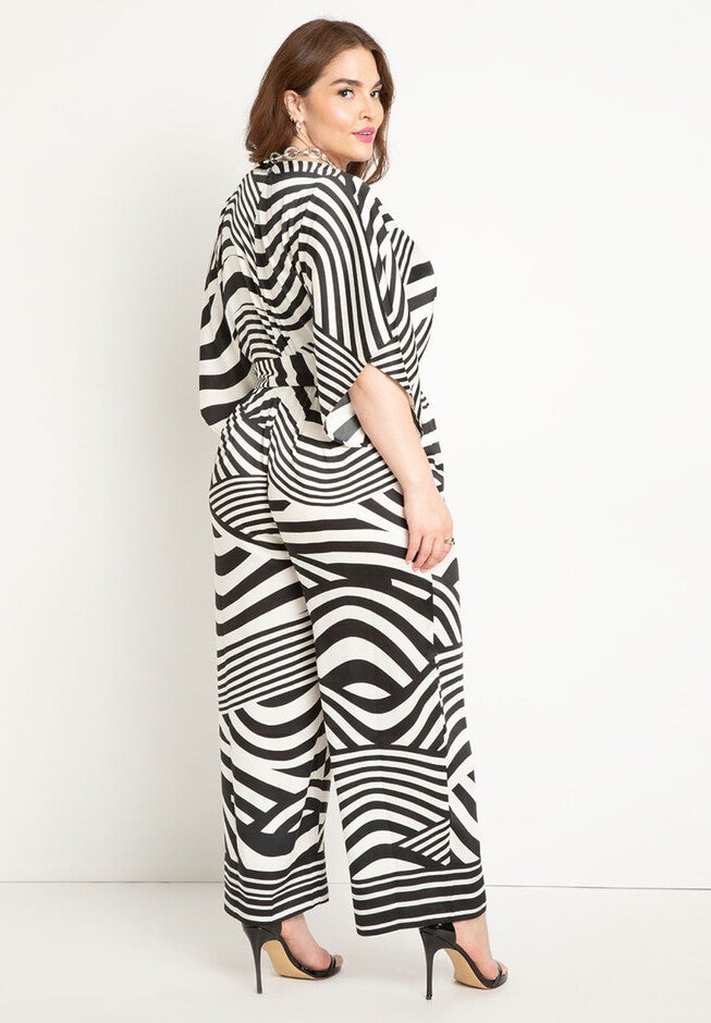 Combo Scarf Print Jumpsuit, , alternate image number null