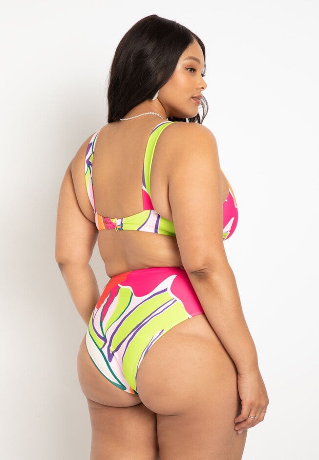 Gabi Fresh Swim x ELOQUII Ring Front Cutout Swimsuit, , alternate image number null