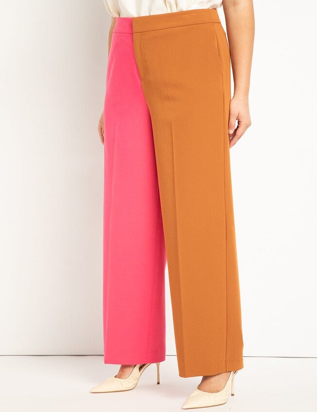 Colorblock Pant, LEATHER BROWN + RASP, alternate image number null