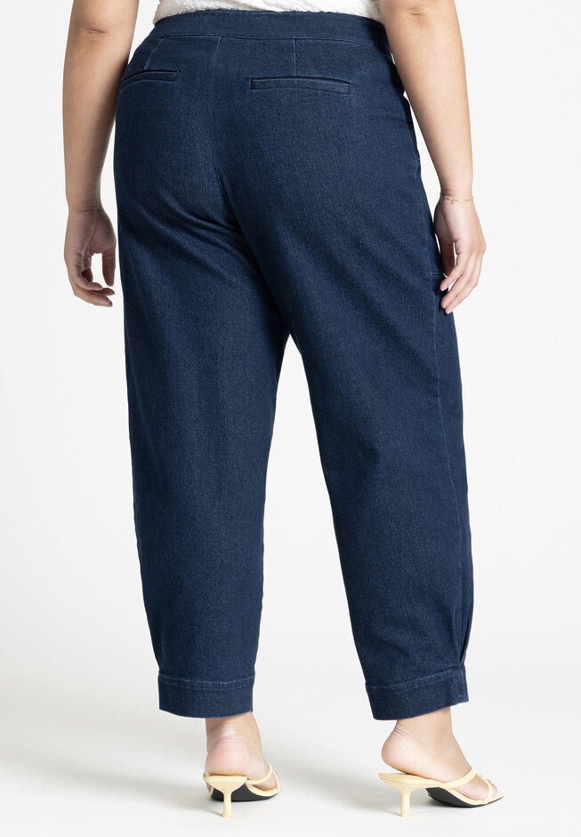 Patch Pocket Denim Trouser, DARK WASH DENIM, alternate image number null