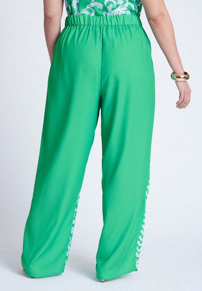 Placed Print Pull On Pant, SEASIDE GARDEN, alternate image number null