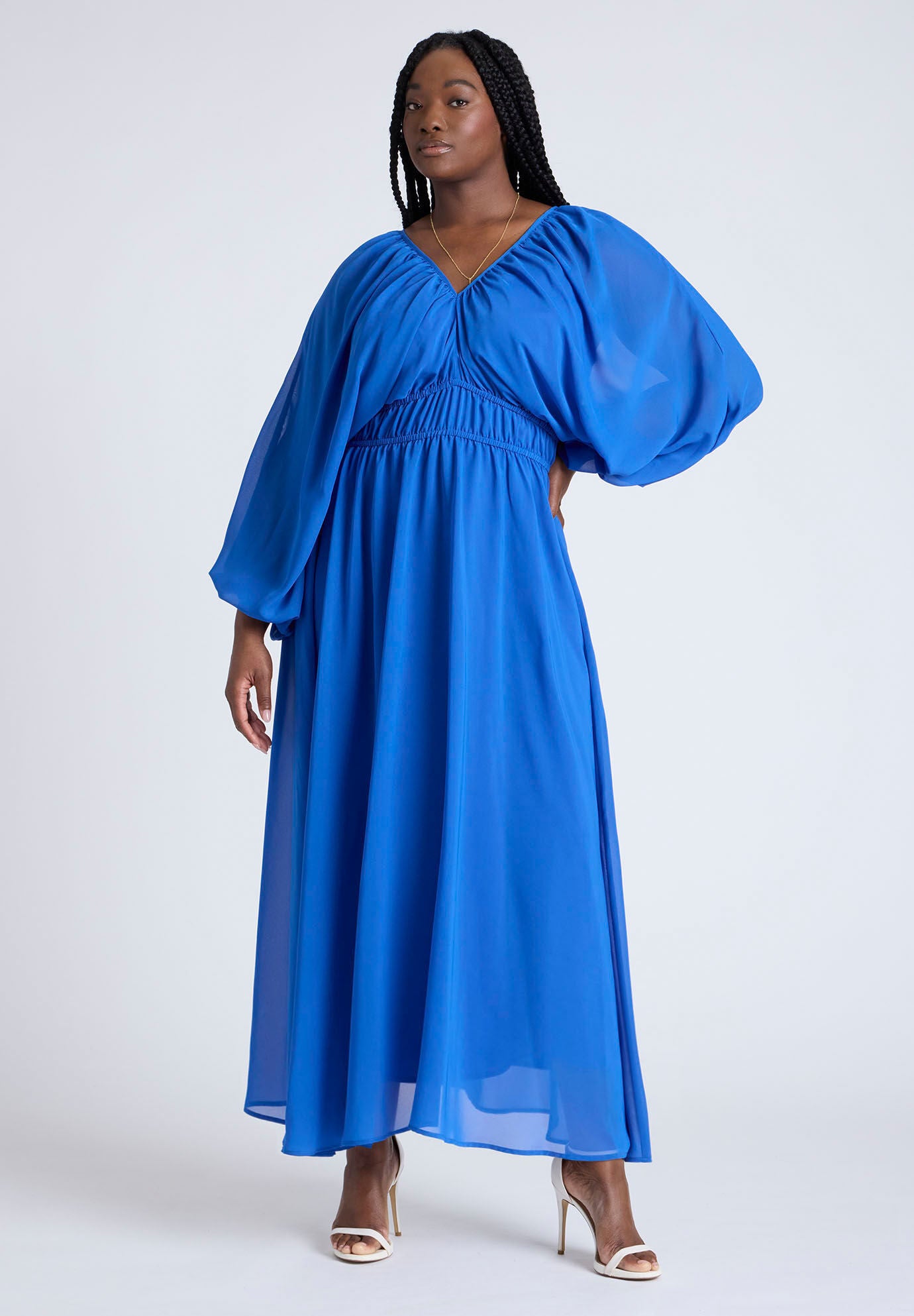 Shop Balloon Sleeve Maxi Dress