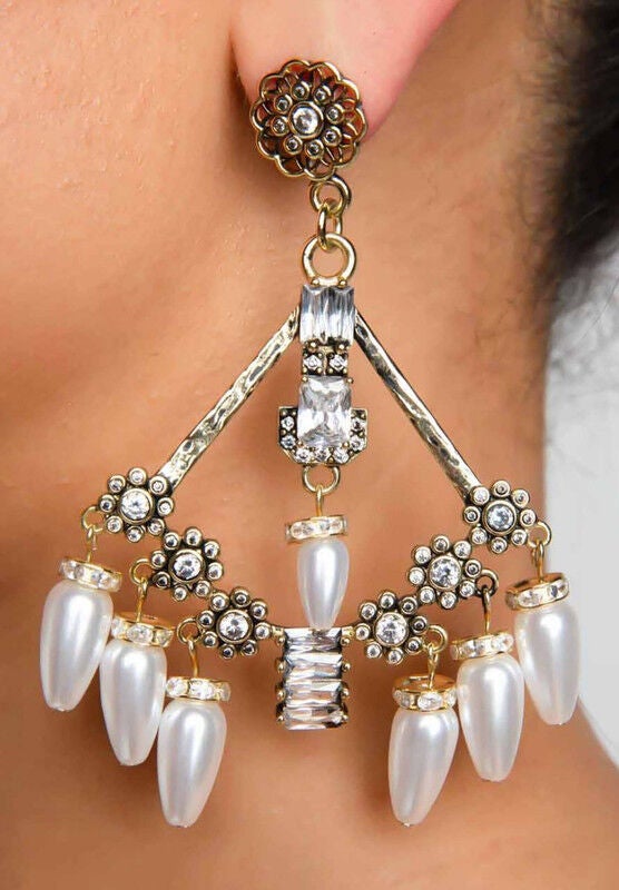 Monroe Earring, GOLD, alternate image number 1