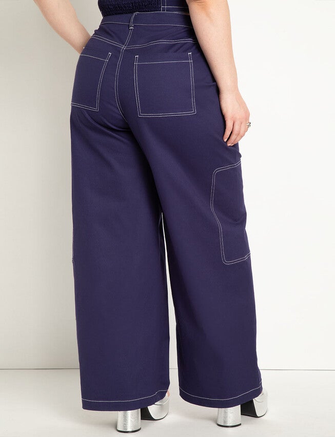 Contrast Stitch Utility Pant, , alternate image number null