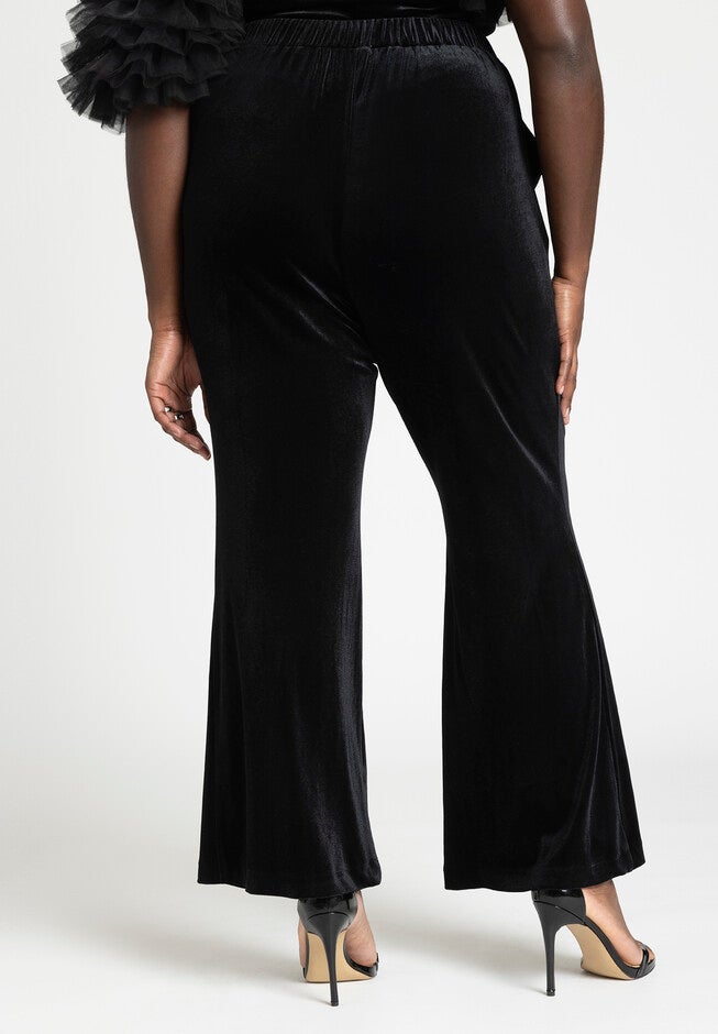 Flare Leg Tuxedo Trouser, BLACK, on-hover image number null