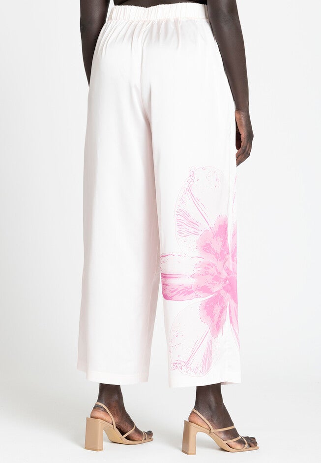Pull On Printed Wide Leg Pant, FLORAL PHOTO, alternate image number null