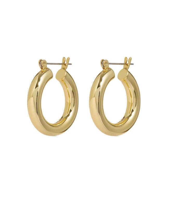Baby Amalfi Tube Hoops- Gold, GOLD, hi-res image number null