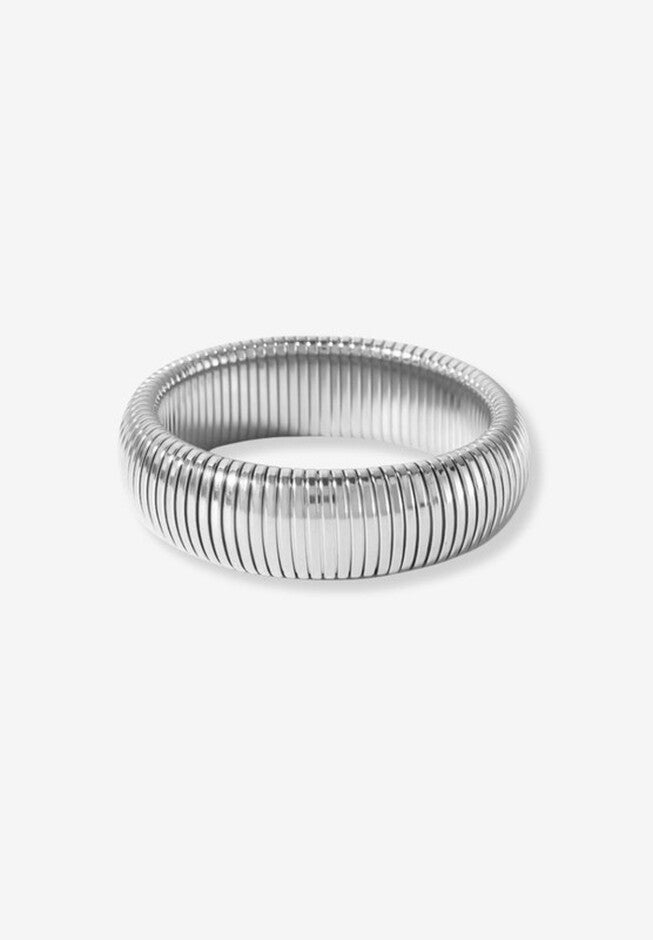 Large Stretch Silver Bracelet, SILVER, hi-res image number null