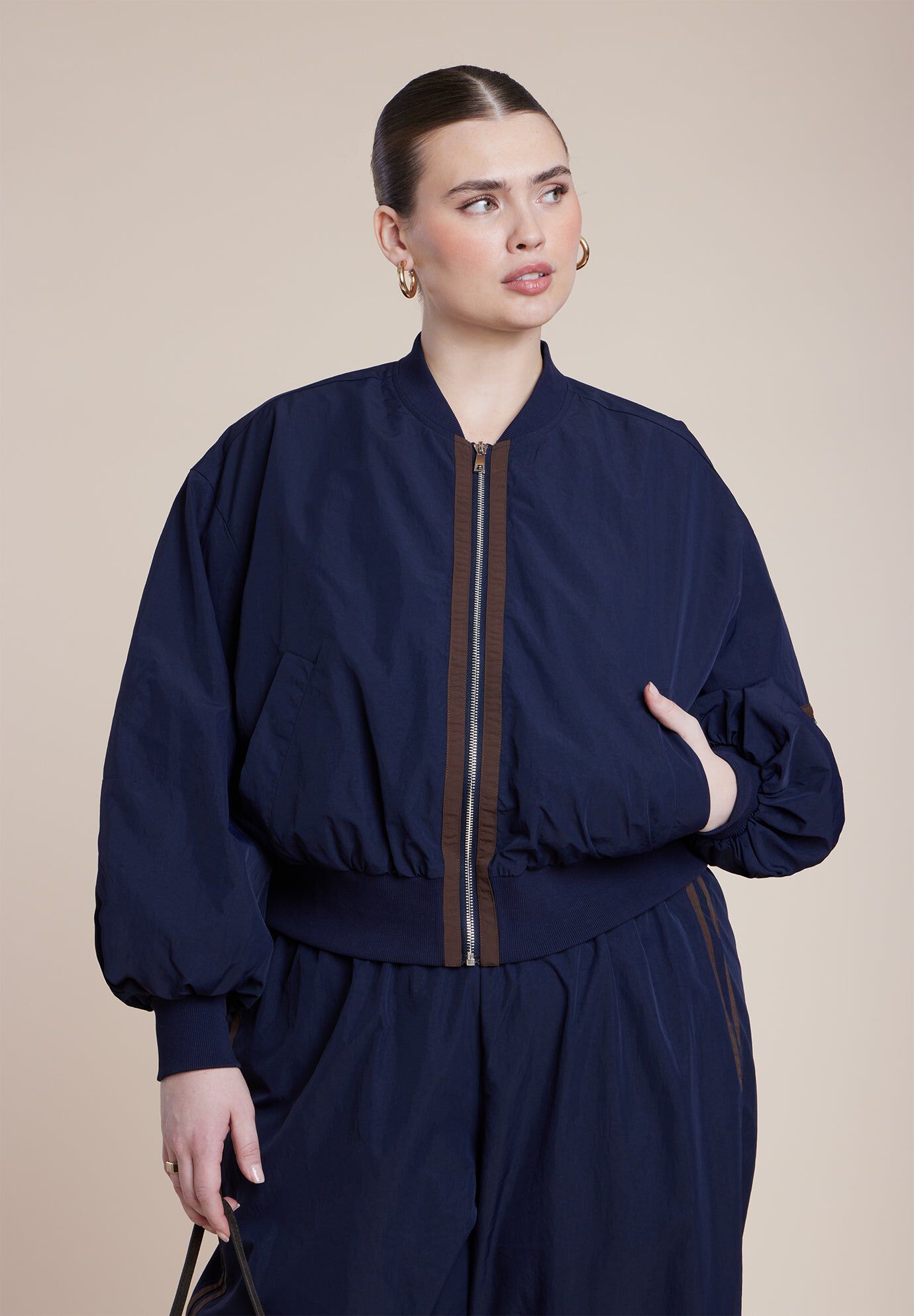 Nylon Track Jacket