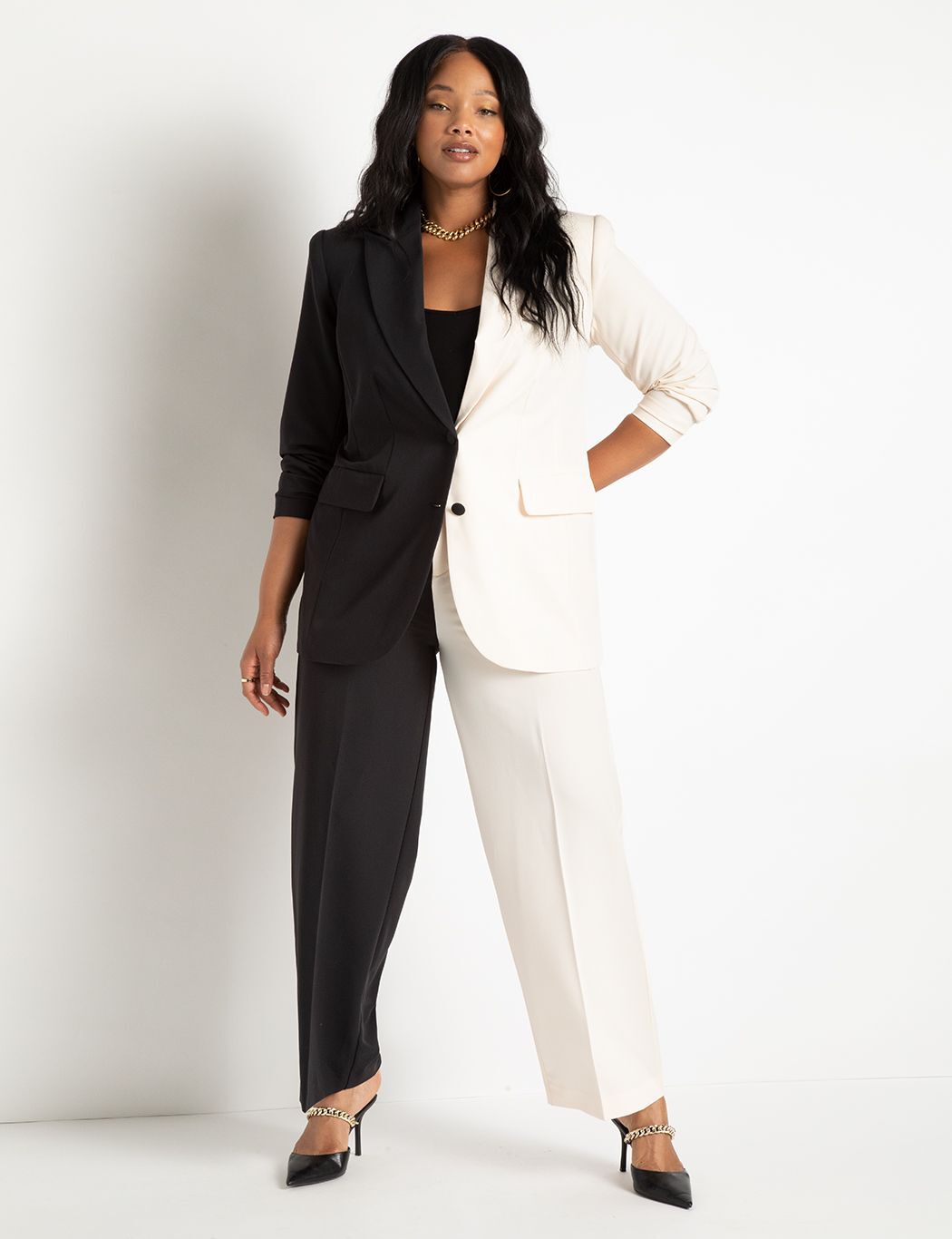 Topshop colorblock blazer best sale