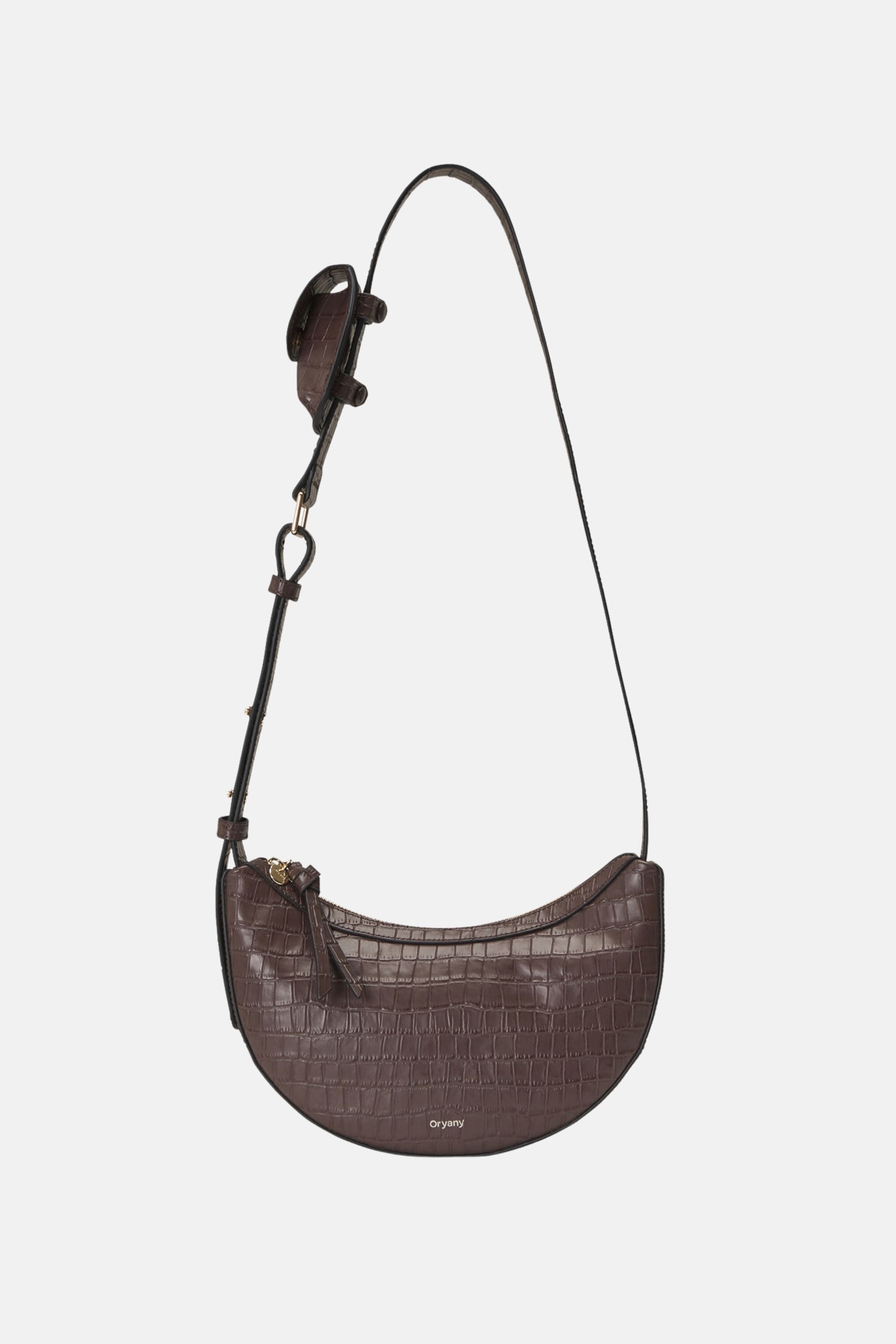 Rookie Croco Crossbody Medium- Cream