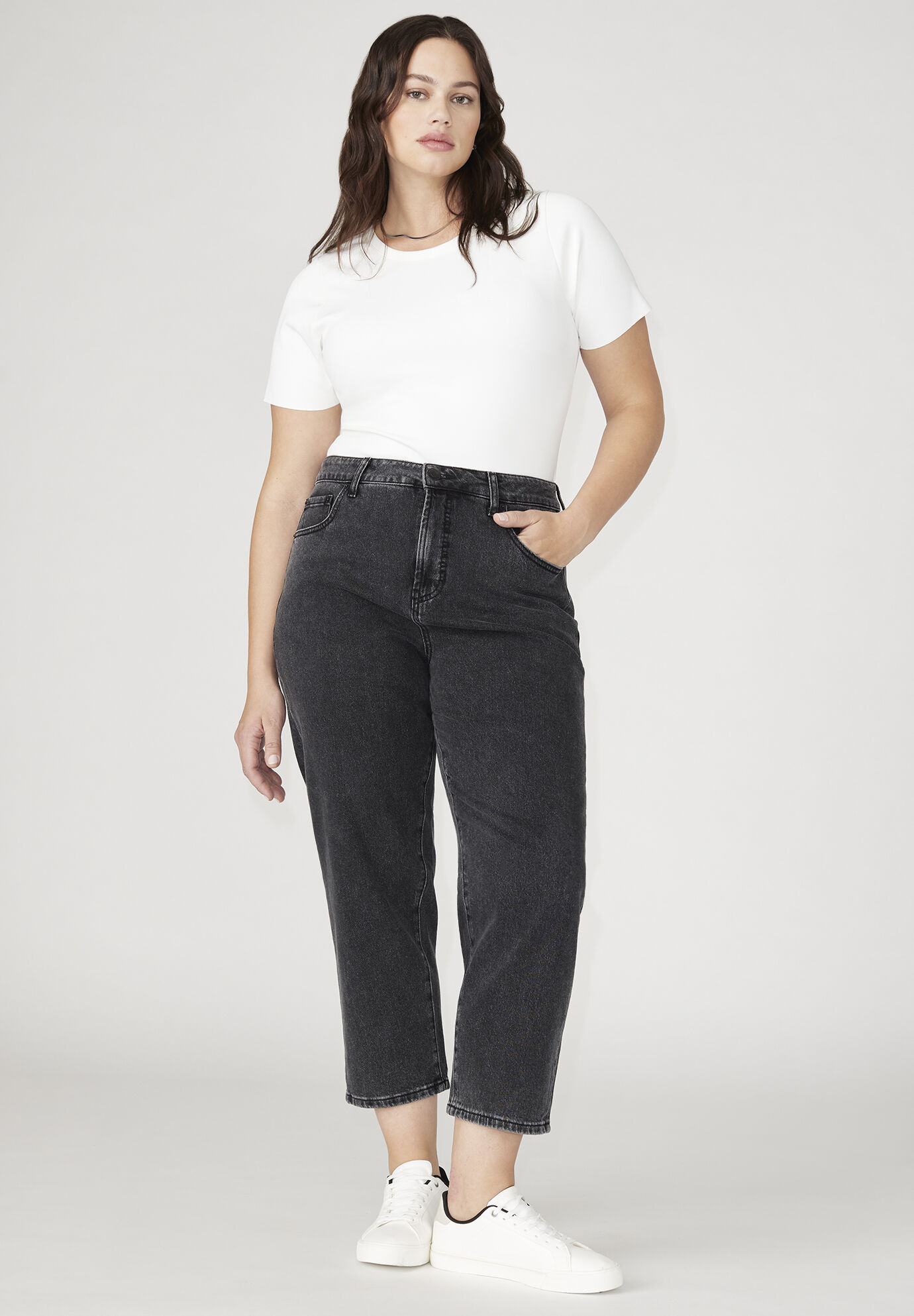 Women The Naomi Comfort Stretch Straight Jean Crop By ( Size 28 )