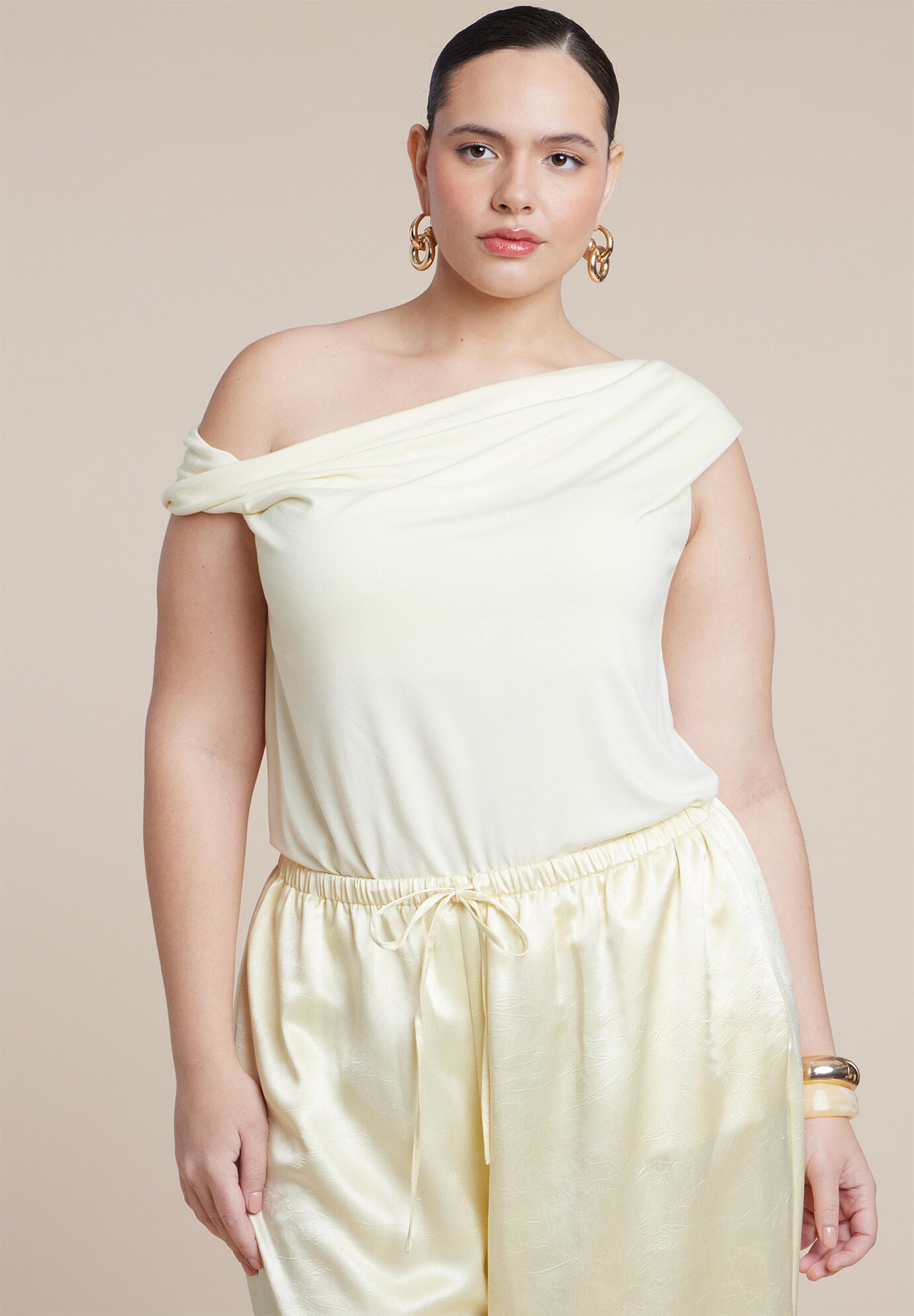 Asym Twist Sleeve Top