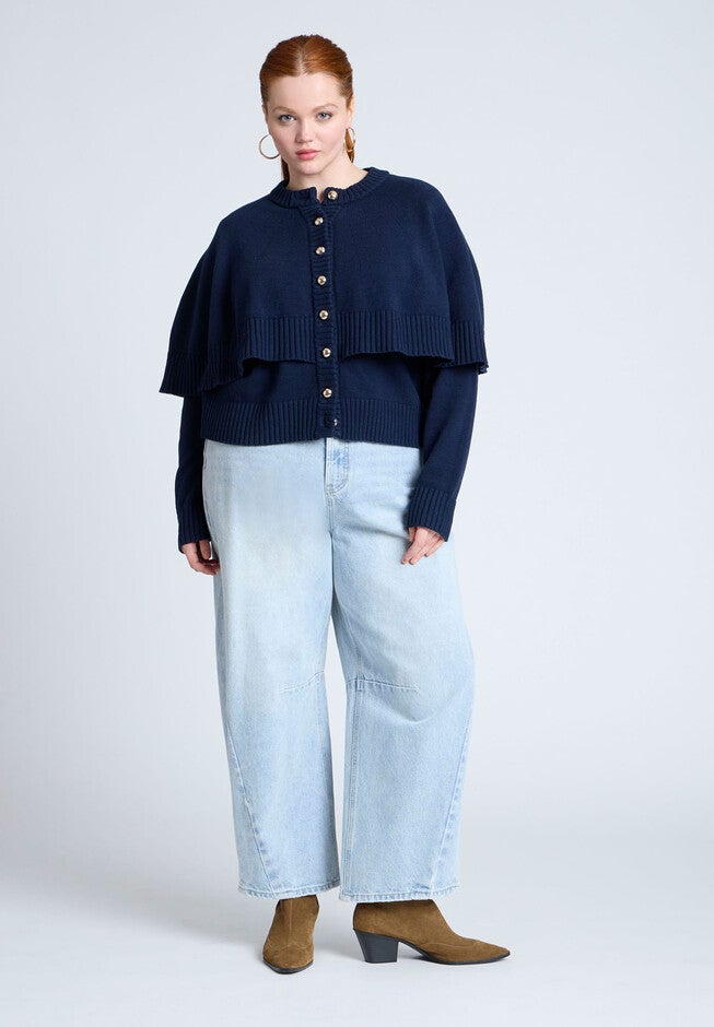 Cape Sweater, NAVY, alternate image number null