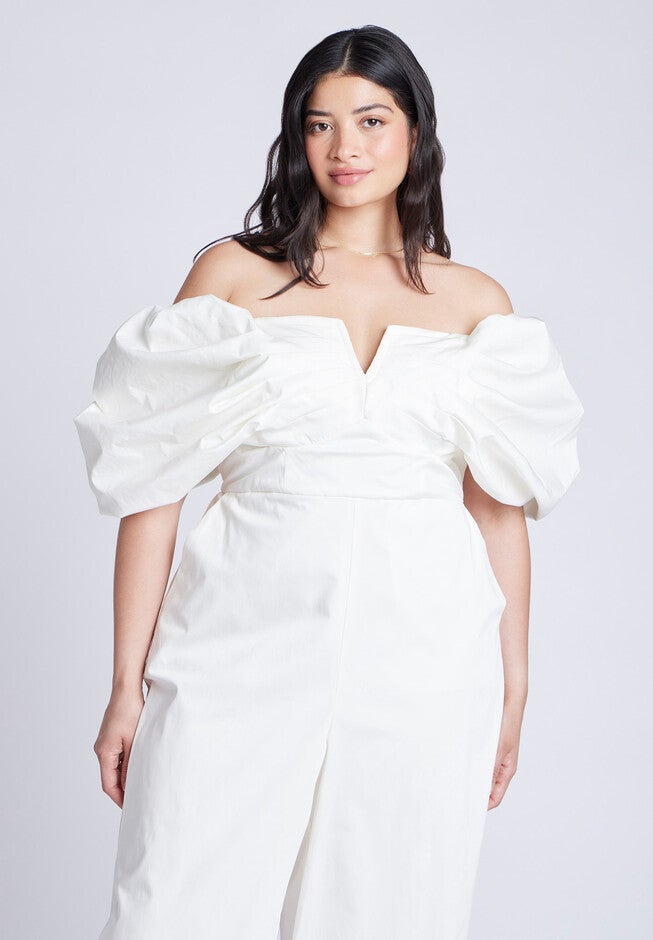 Off The Shoulder Jumpsuit, COCONUT MILK, alternate image number null