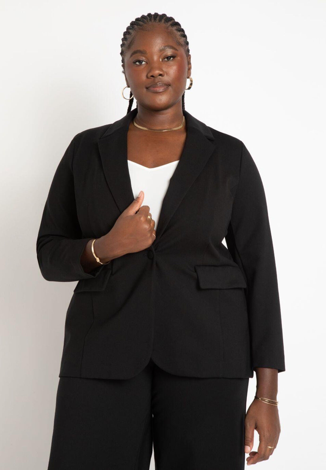 Plus Size Work Blazers Office Jackets at ELOQUII Eloquii