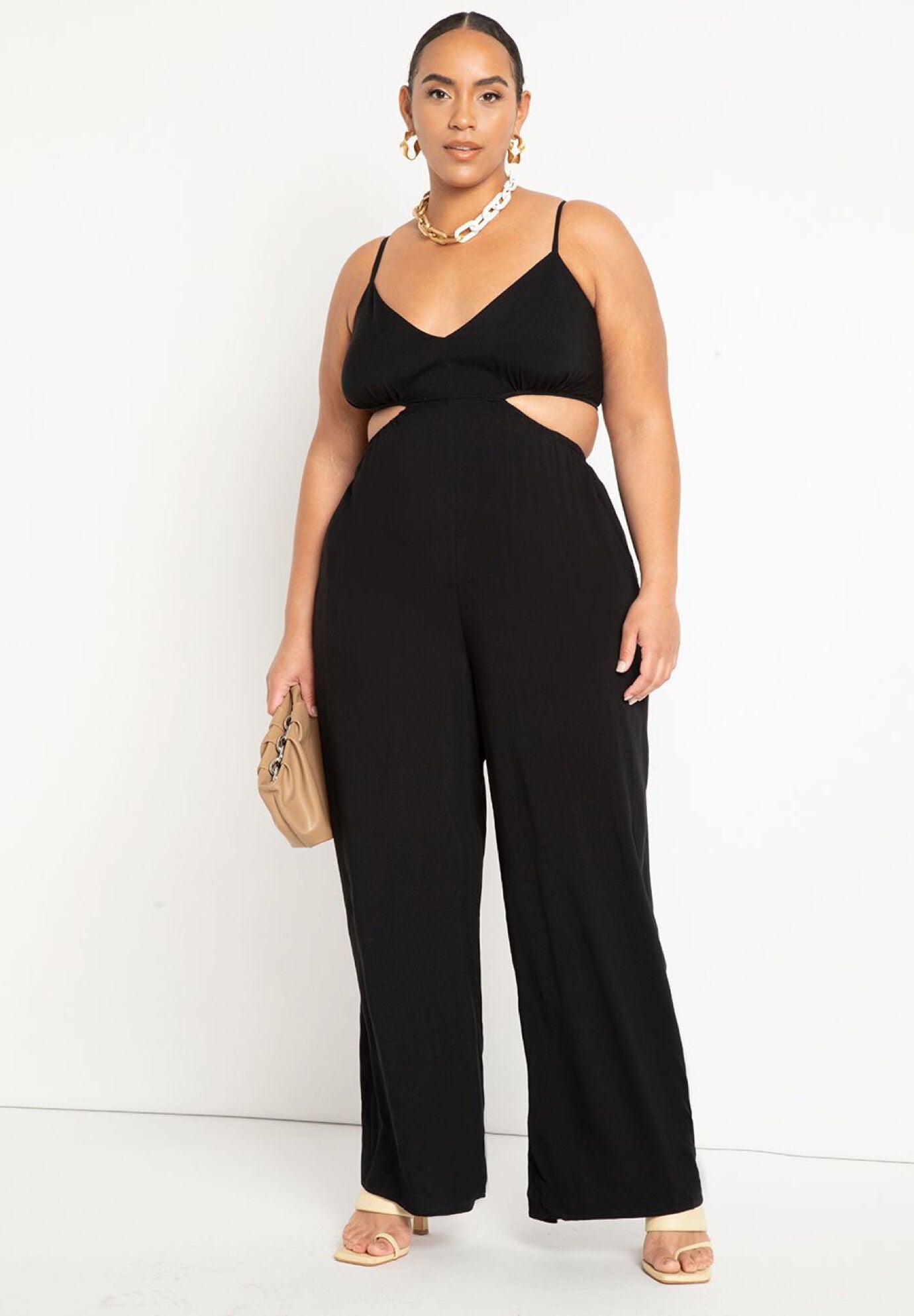 Eloquii black jumpsuit 2025