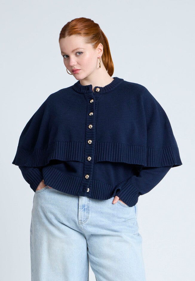 Cape Sweater, NAVY, hi-res image number null