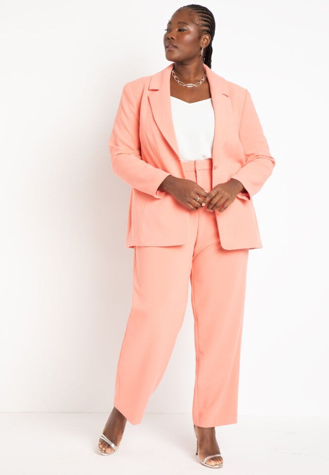 Wide Leg Trouser, SALMON, hi-res image number null