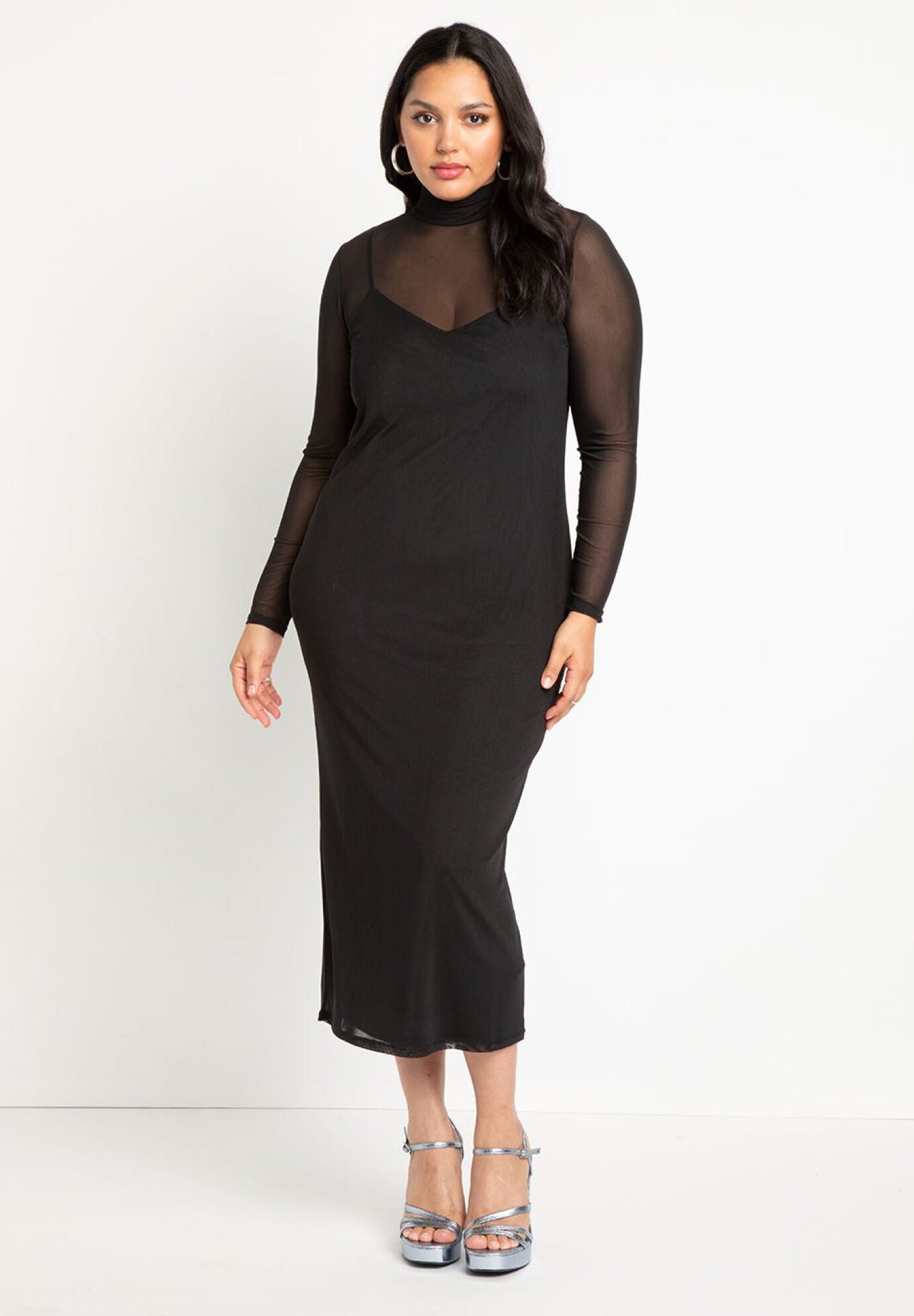 Mesh Midi Dress Eloquii