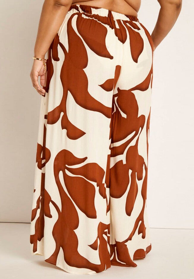 Gabi Fresh Swim x ELOQUII Wide Leg Coverup Pant, , alternate image number null