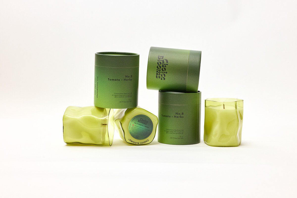 12 oz. No. 8 Tomato + Herbs Candle, NO.8 TOMATO HERBS, on-hover image number 1