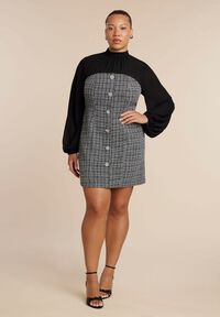 slim fit dress slacks Gianna Fit & Flare Tweed Dress Fit and Flare main image 1