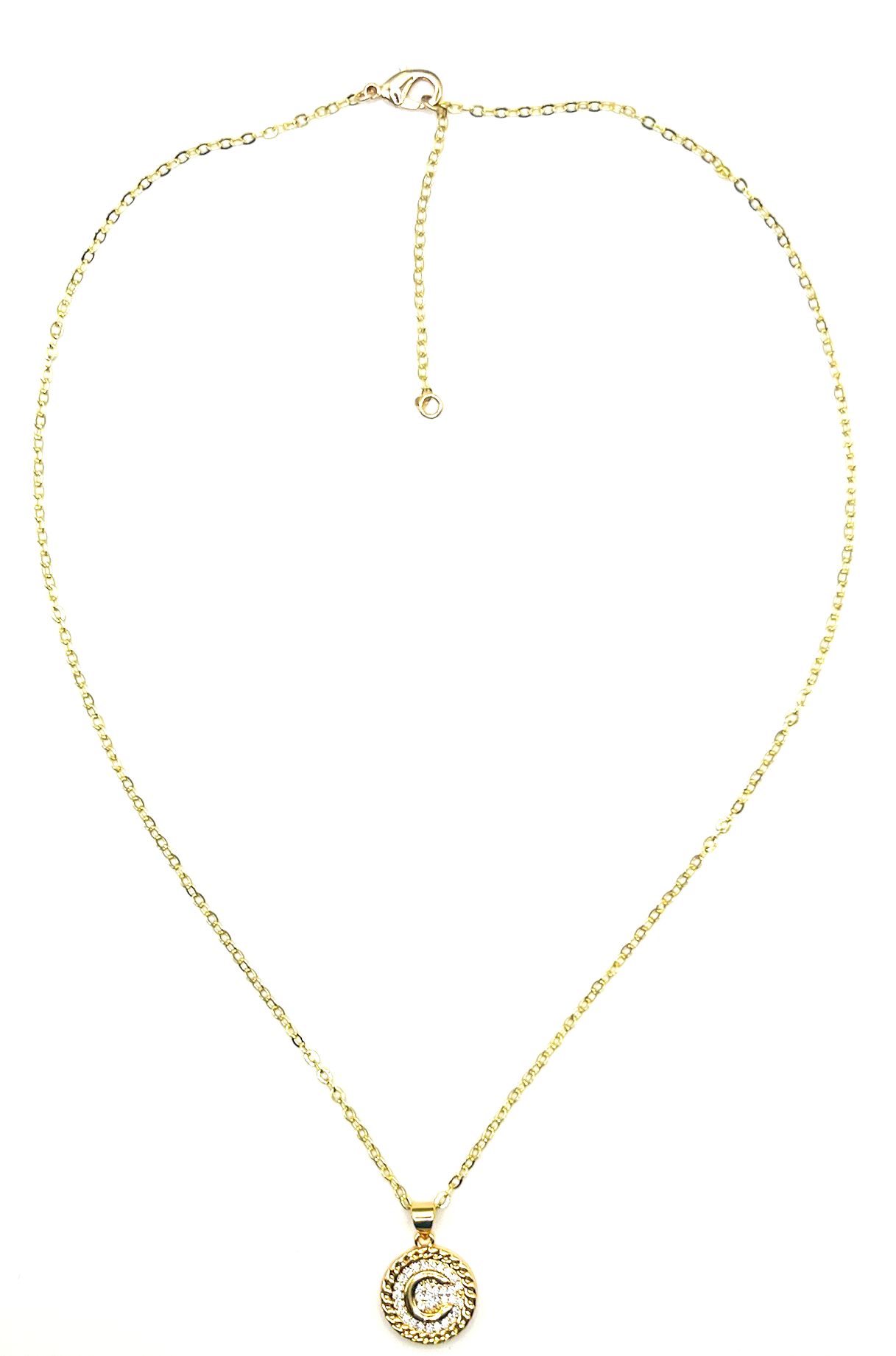 Lustre Initial Necklace, C, hi-res image number 0