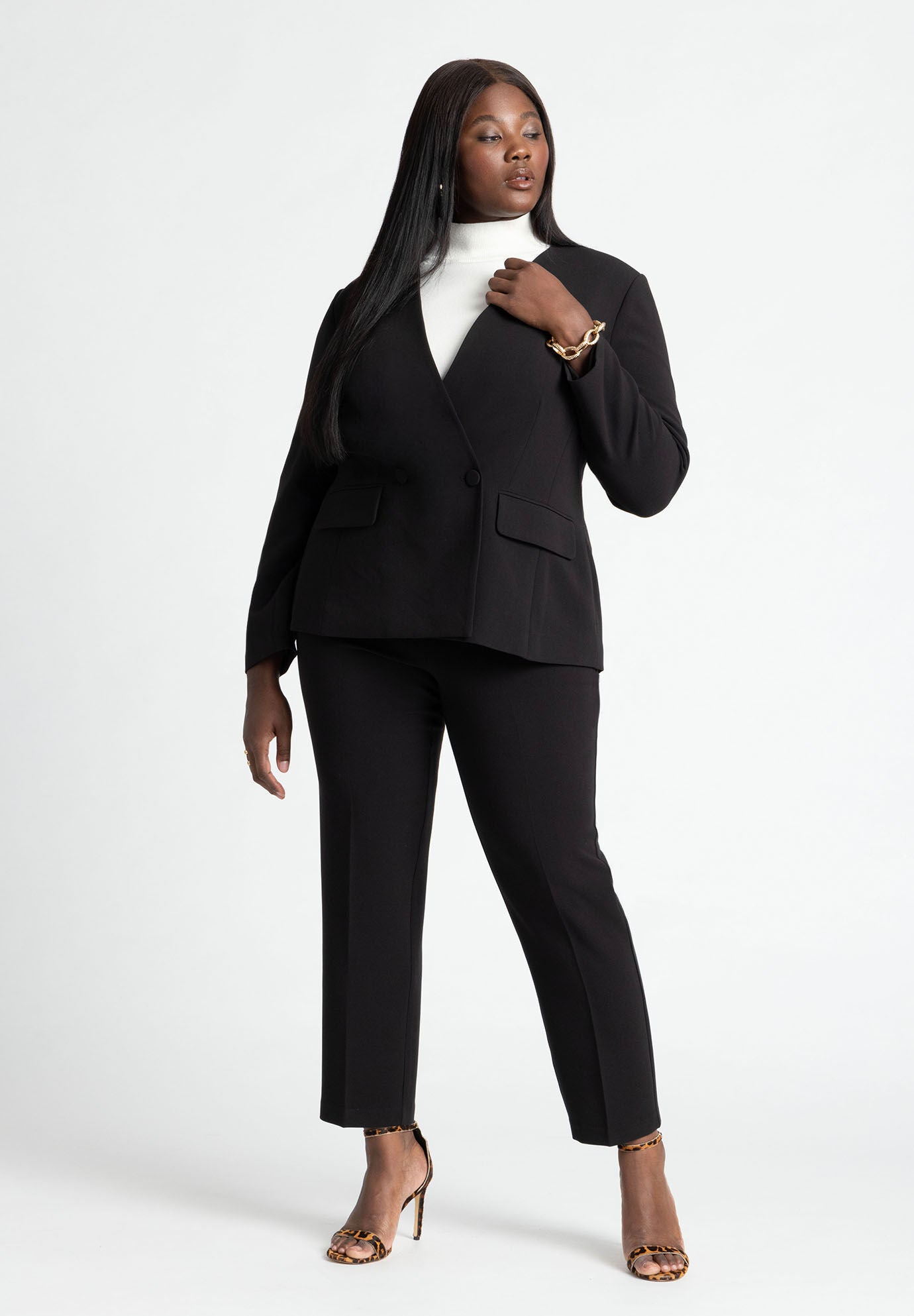 Plus size power suit clearance