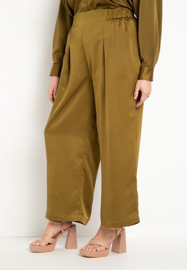 Wide Leg Satin Pant, , on-hover image number null