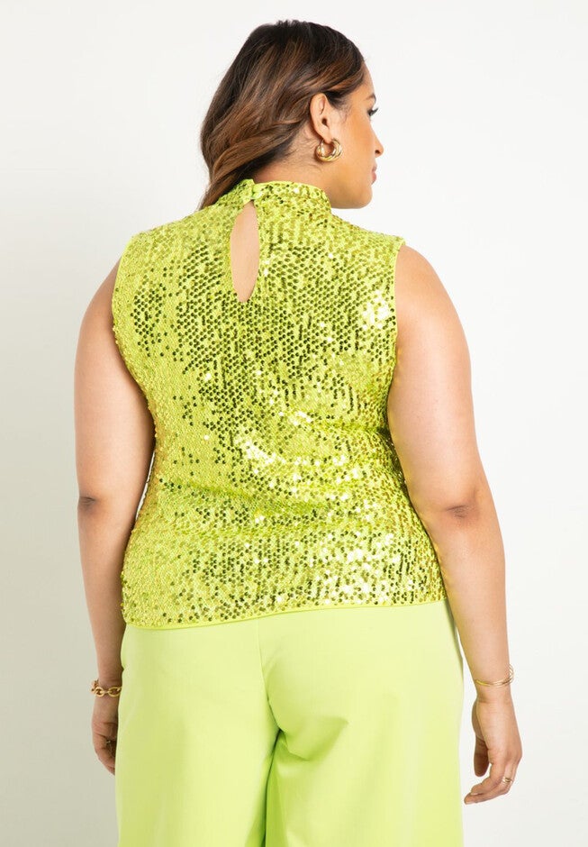 Sparkle Mock Neck Top, , on-hover image number null