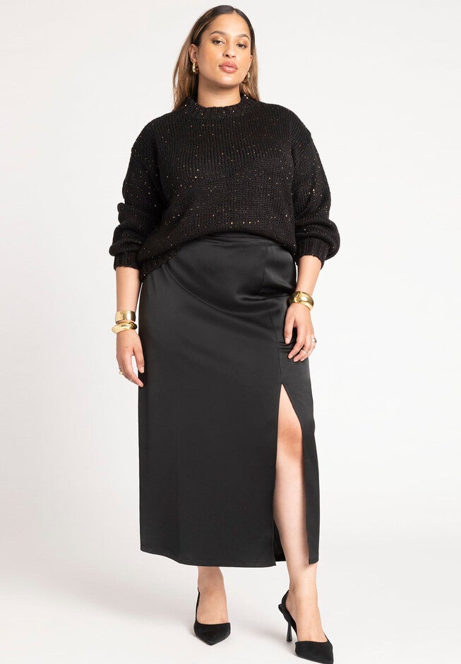 Sequin Sweater, BLACK ONYX, alternate image number null