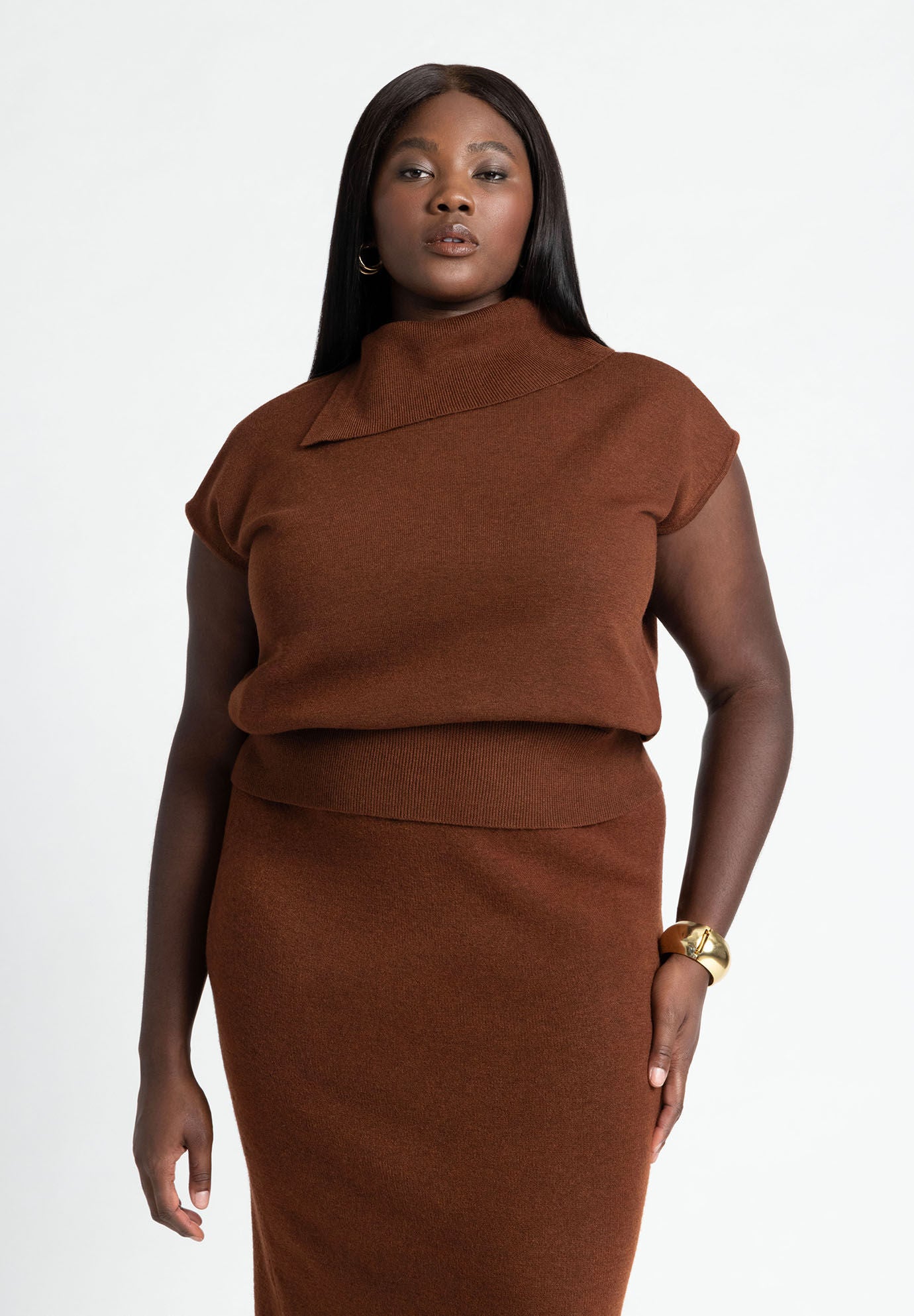 Plus size asymmetrical sweater on sale