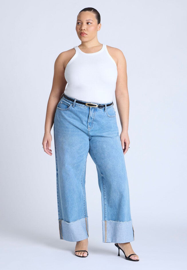 Elongated Buckle Belt, BLACK, on-hover image number null