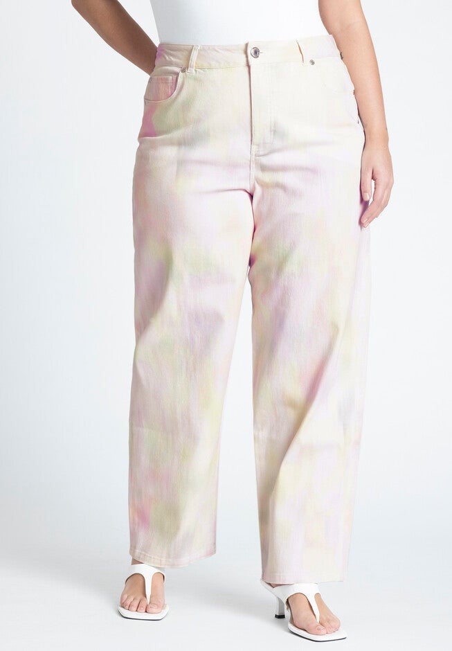 Printed Jean, BOTANICAL BEAUTY, on-hover image number null