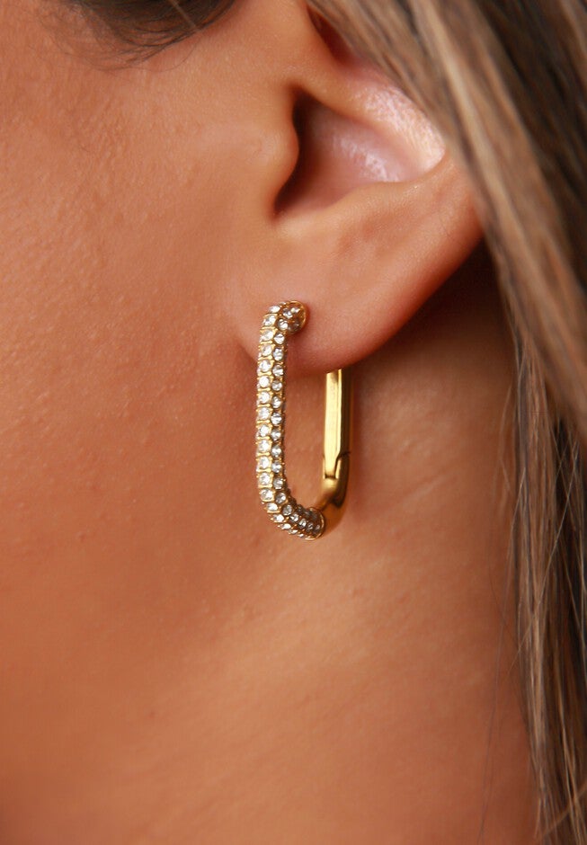 Pave Kaleigh Earrings, , on-hover image number null