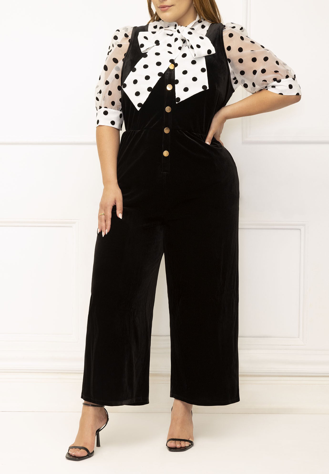 Velvet cropped jumpsuit new arrivals