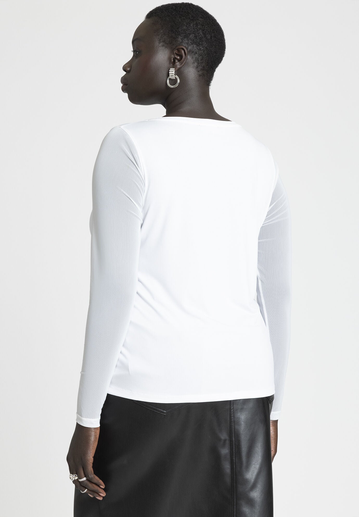Moire Sheer Picket T