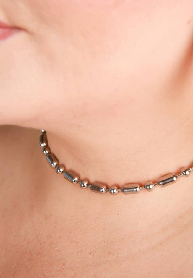 Blaze Silver Necklace, SILVER, alternate image number null