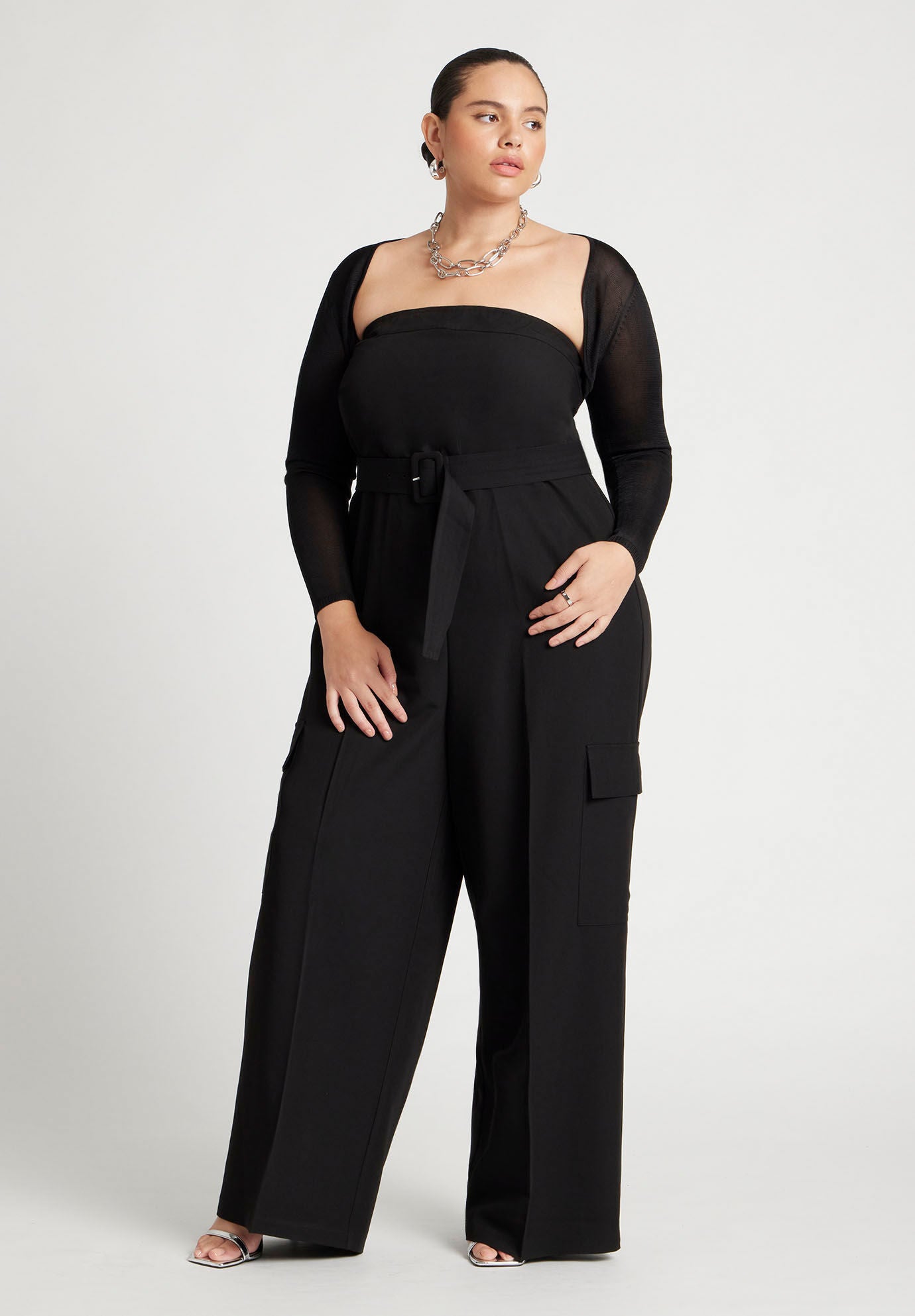 Fine knit bolero top
