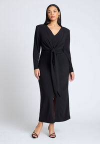 Faux Leather Flare Maxi Dress | ELOQUII