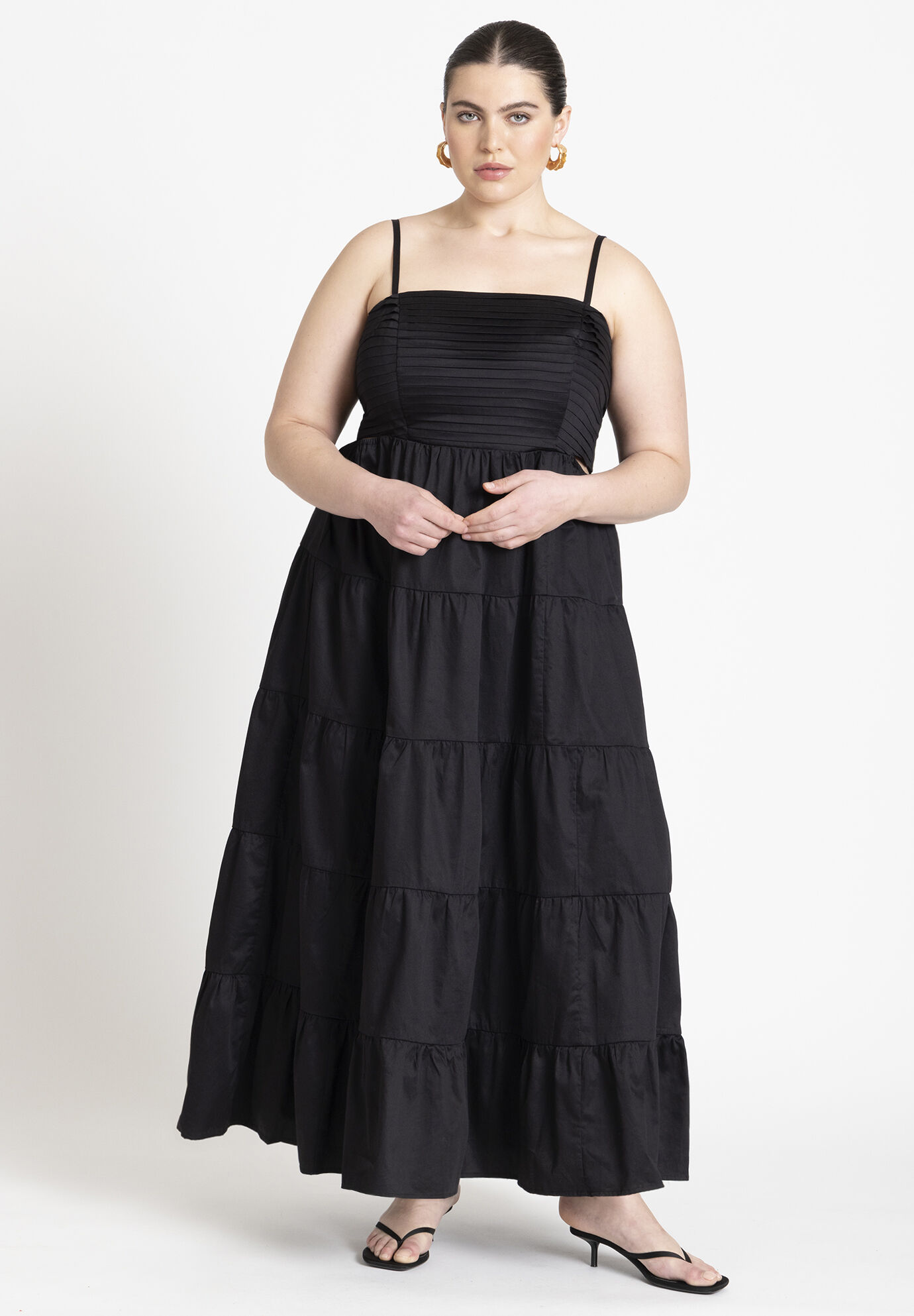 Women Tiered Maxi Dress By ( Size 22 )