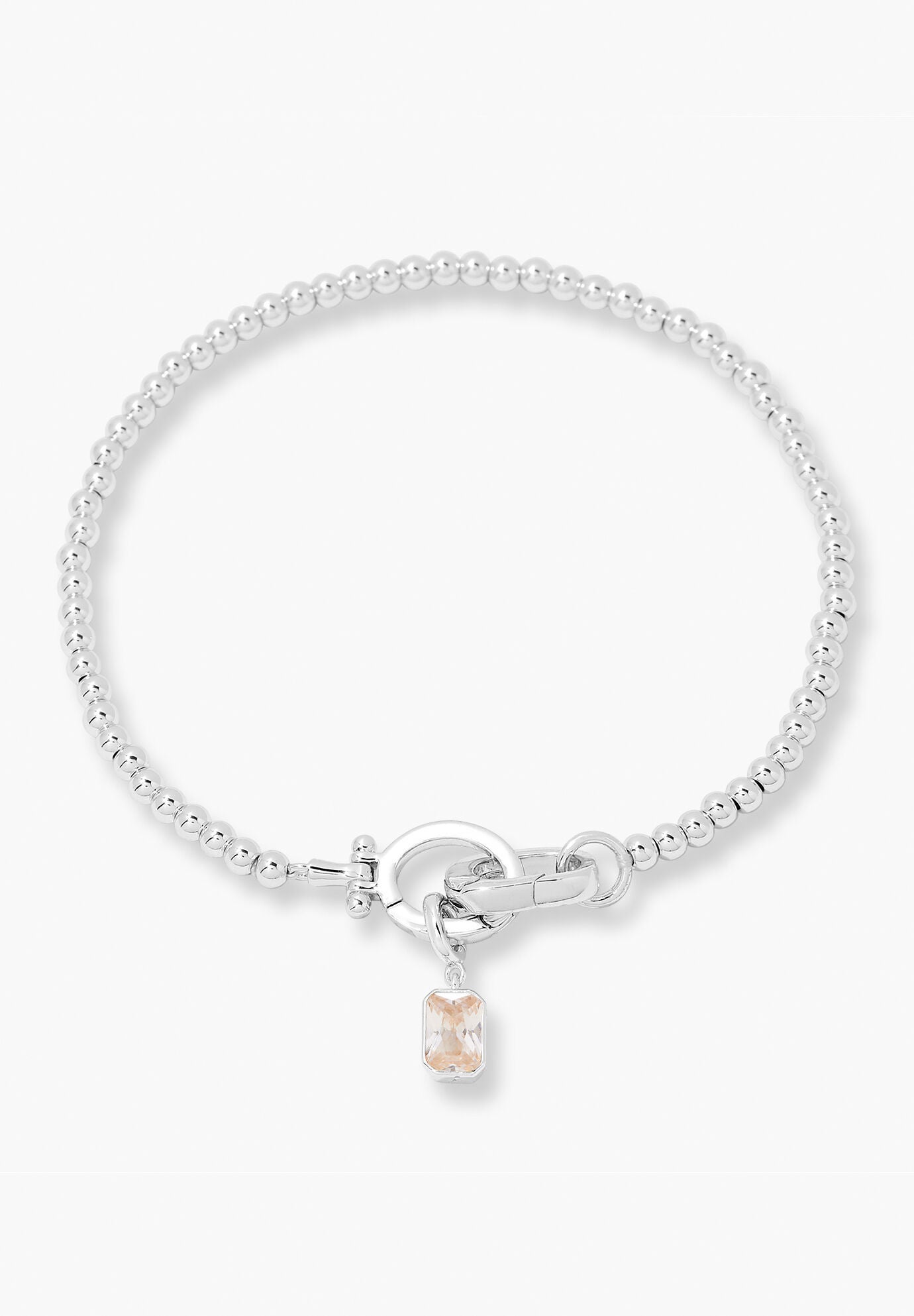 Mackenzie Silver Birthstone Bracelet