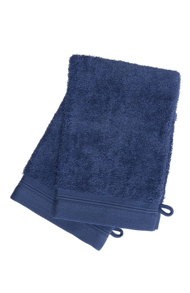 French-Style Bath Mitt 2-Pack, NAVY, hi-res image number 0
