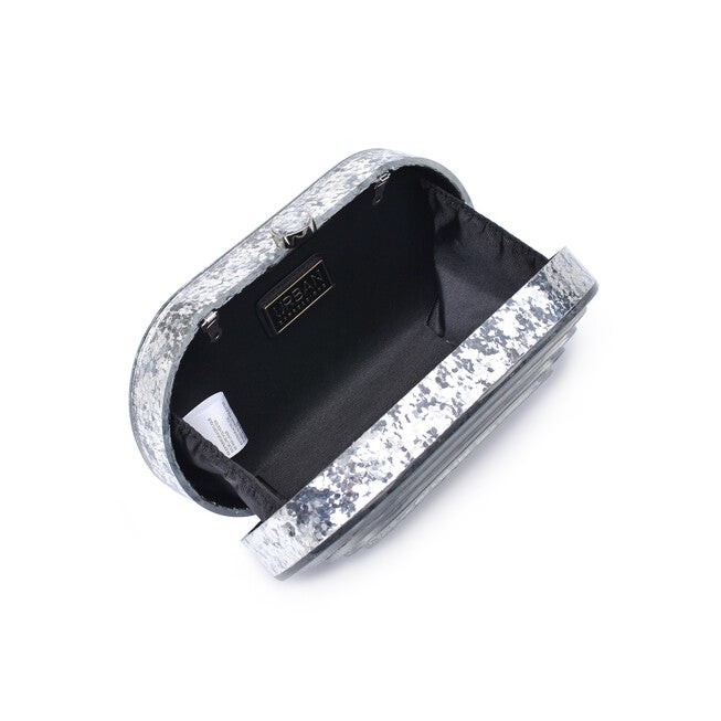 Jimberly Art Deco Evening Bag, SILVER, alternate image number 3