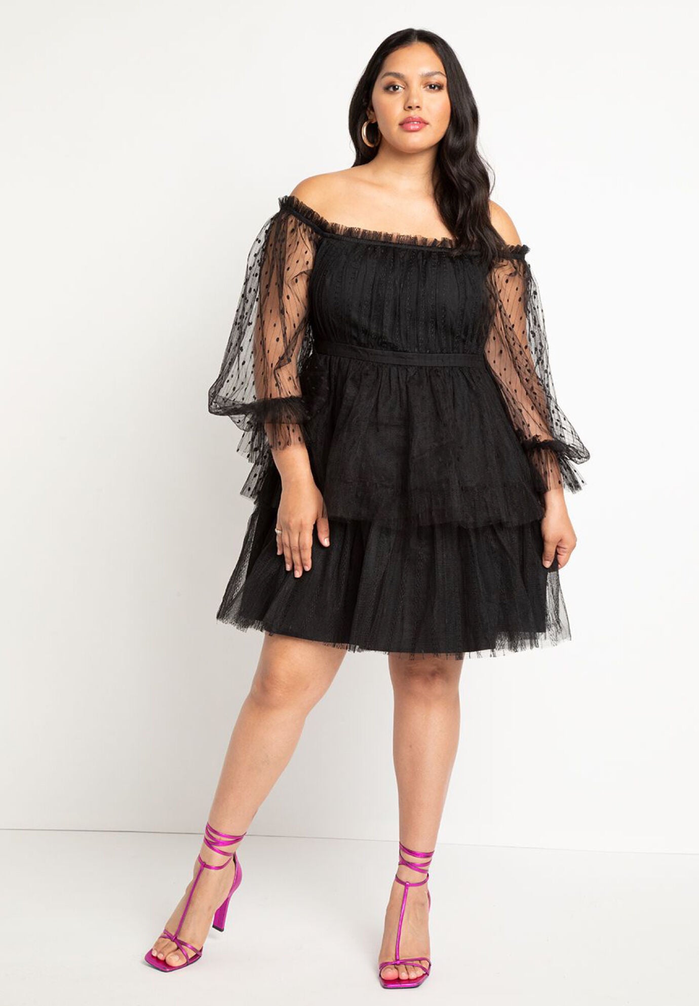Eloquii black deals dress