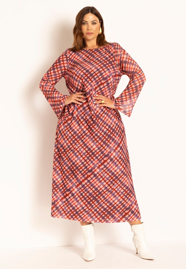 Back Surplice Jersey Dress, , on-hover image number null