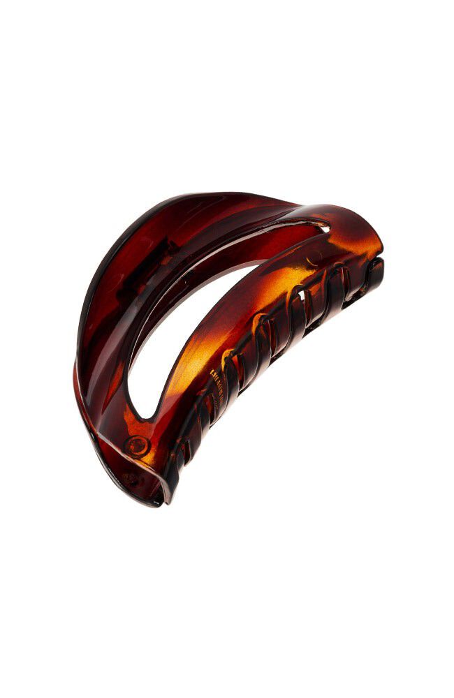 Belle Cutout Curve Claw Clip, TORTOISE, hi-res image number 0