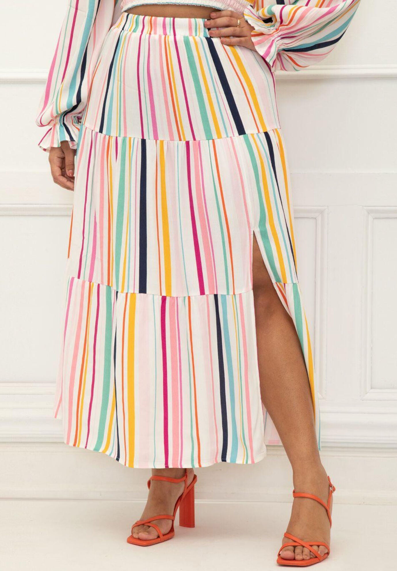 Tiered maxi deals skirt quiz